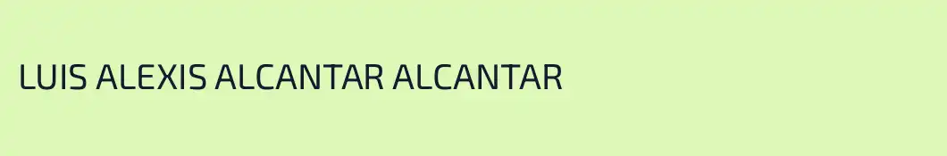 LUIS ALEXIS ALCANTAR ALCANTAR